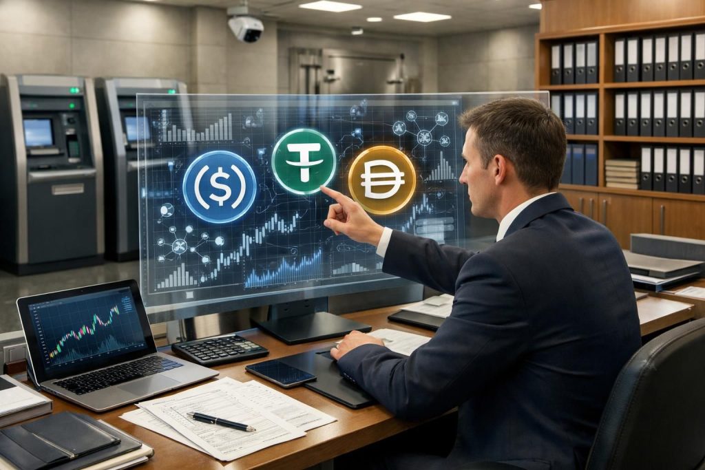 erfahren sie, wie banken stablecoins in ihre bestehenden finanzstrukturen integrieren und welche vorteile dies für die sicherheit und effizienz des zahlungsverkehrs bietet.